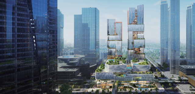 中标方案｜京东集团深圳总部，效果图与平面图！,中标方案｜京东集团深圳总部，效果图与平面图！,第9张