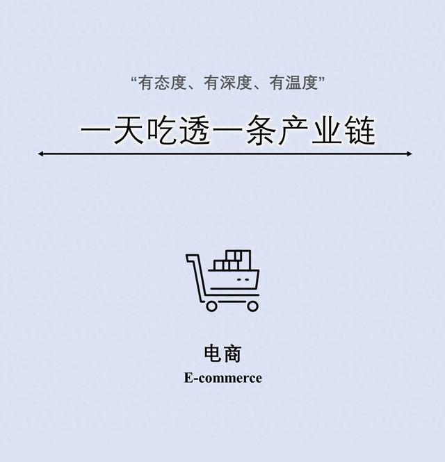 一天吃透一条产业链: NO. 6 电商