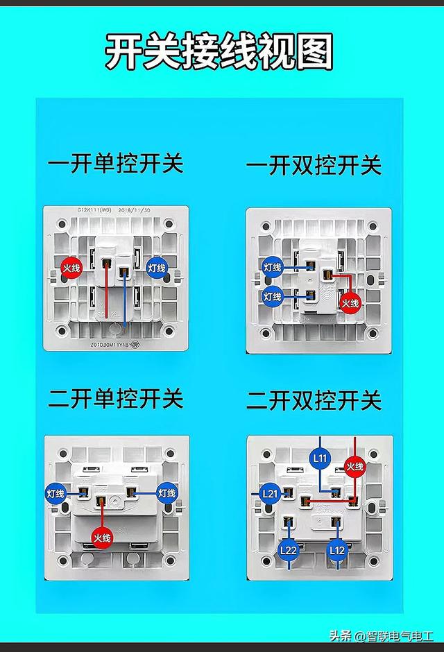 家庭电路每个电工都必学会的电路插座接线、配线、配电线配置开关,家庭电路每个电工都必学会的电路插座接线、配线、配电线配置开关,第6张