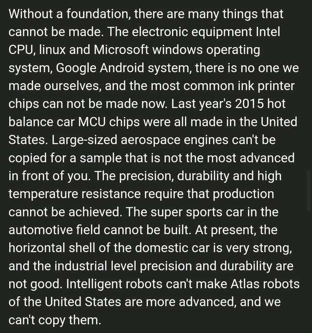 目前为止中国还不能制造什么东西？外国网友分享，让我大开眼界,目前为止中国还不能制造什么东西？外国网友分享，让我大开眼界,第17张