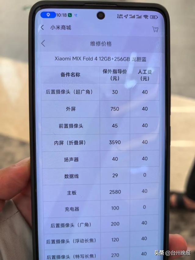 一觉睡醒，台州男子懵了：新买的折叠手机，突然“漏”了,一觉睡醒，台州男子懵了：新买的折叠手机，突然“漏”了,第4张