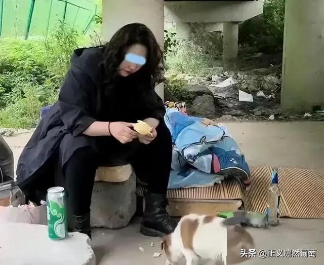 流浪女在桥底下喝酒,白白胖胖喜欢化妆,常被陌生男人带走,流浪女在桥底下喝酒,白白胖胖喜欢化妆,常被陌生男人带走,第4张