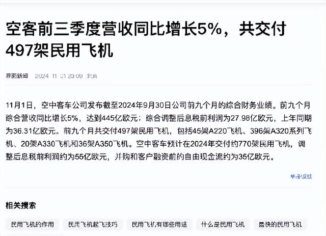 中美法前三季度飞机产量对比：法497架，美291架，中国令人意外,中美法前三季度飞机产量对比：法497架，美291架，中国令人意外,第3张