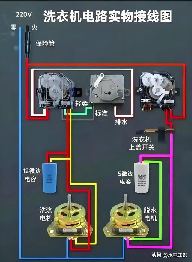 整理常用家用小电器线路实物图解！电饭锅！压力锅！洗衣机… 收藏,整理常用家用小电器线路实物图解！电饭锅！压力锅！洗衣机… 收藏,第8张