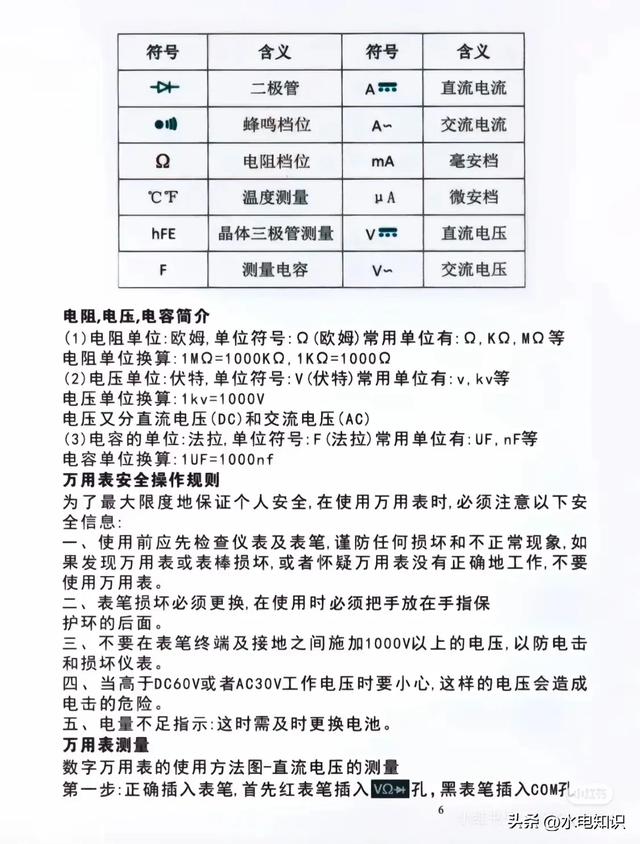 万能表的详细使用方法 及其档位测量功能 及其测量方法 收藏备用！,万能表的详细使用方法 及其档位测量功能 及其测量方法 收藏备用！,第2张