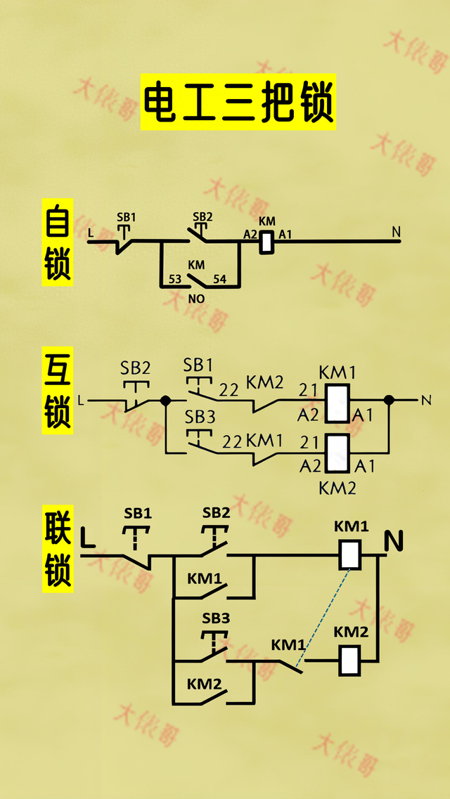 什么是电工三把锁，怎么接线？手把手教会你