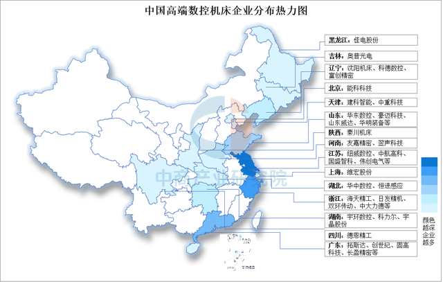 2025年中国高端数控机床产业链梳理及投资热力地图,2025年中国高端数控机床产业链梳理及投资热力地图,第15张